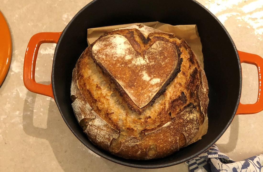 Zuurdesem brood outdoor koken homemade bread 